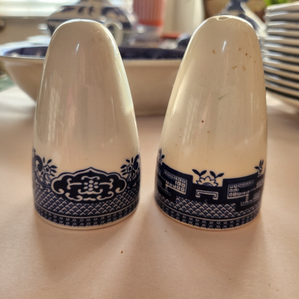 Blue Willow Salt & Pepper Set
